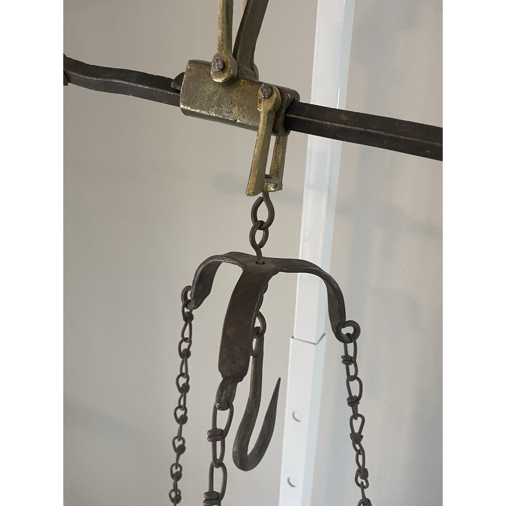 Antique Brass Hanging Balance Scale, "very early 1900's" - Picture 3 of 7
